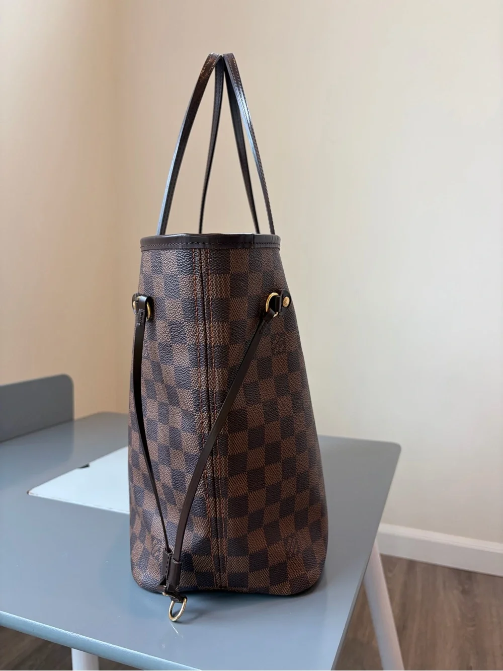 Louis Vuitton Brown Damier Ebene Shoulder Tote